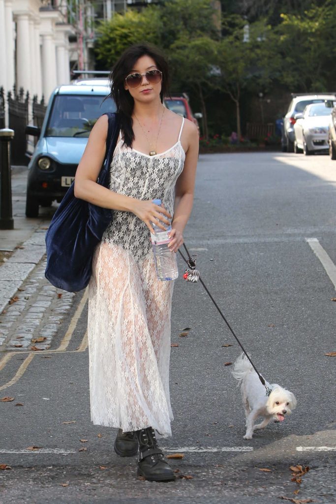Daisy Lowe Walks Her Dog in London 07/23/2016-4