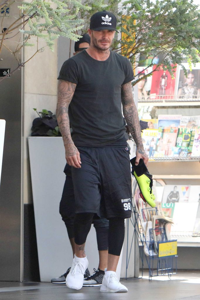 David Beckham Leaves the SoulCycle in Los Angeles 07/13/2016-1