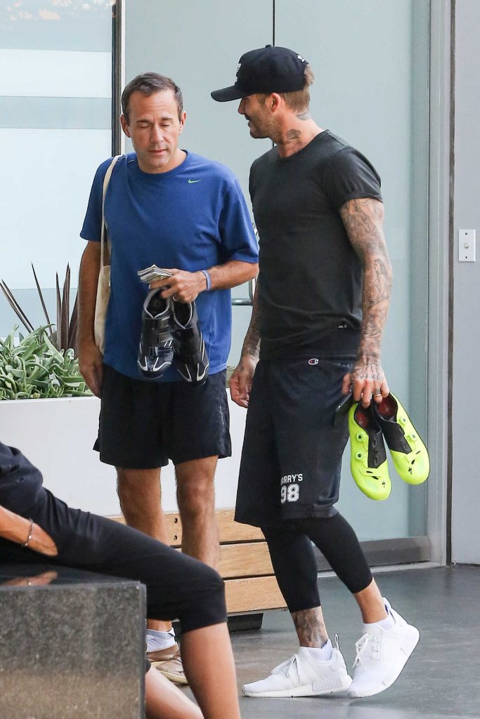 David Beckham Leaves the SoulCycle in Los Angeles 07/13/2016-2