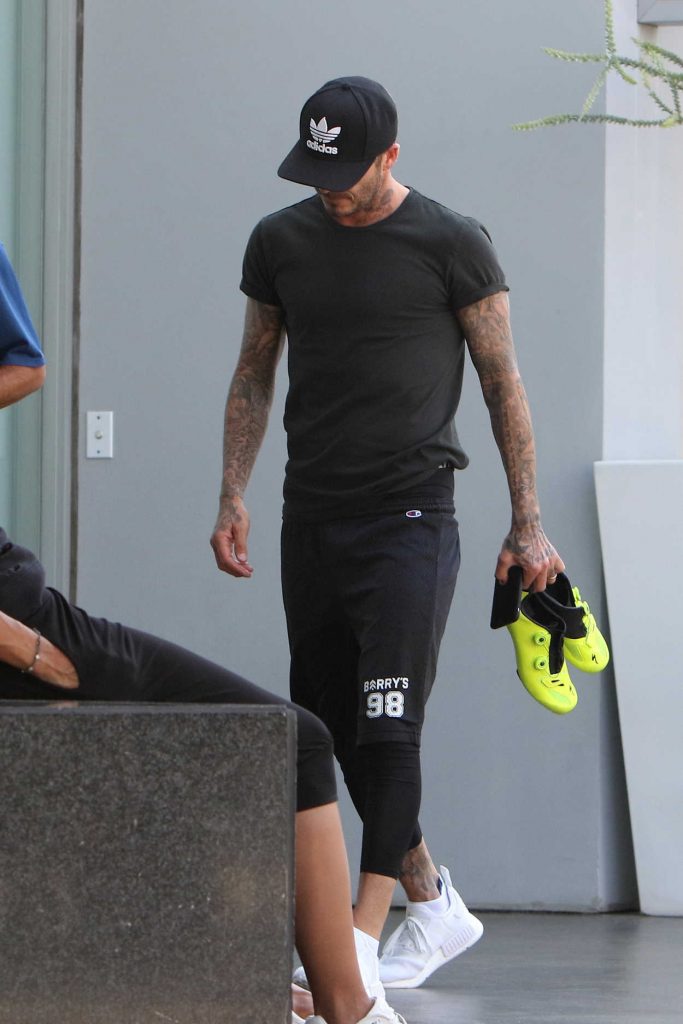 David Beckham Leaves the SoulCycle in Los Angeles 07/13/2016-3