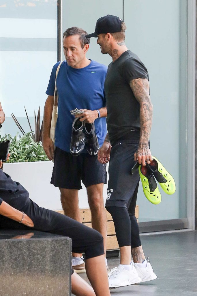 David Beckham Leaves the SoulCycle in Los Angeles 07/13/2016-4