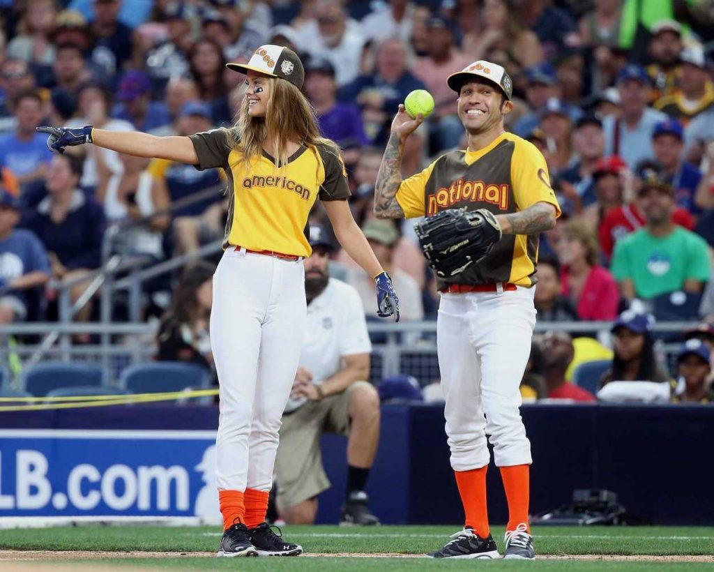 Nina Agdal at 2016 MLB All-Star Legends and Celebrity Softball Game in San Diego 07/10/2016-2
