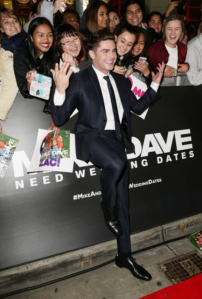 Zac Efron at the Mike and Dave Need Wedding Dates Sydney Premiere 07/06/2016-5