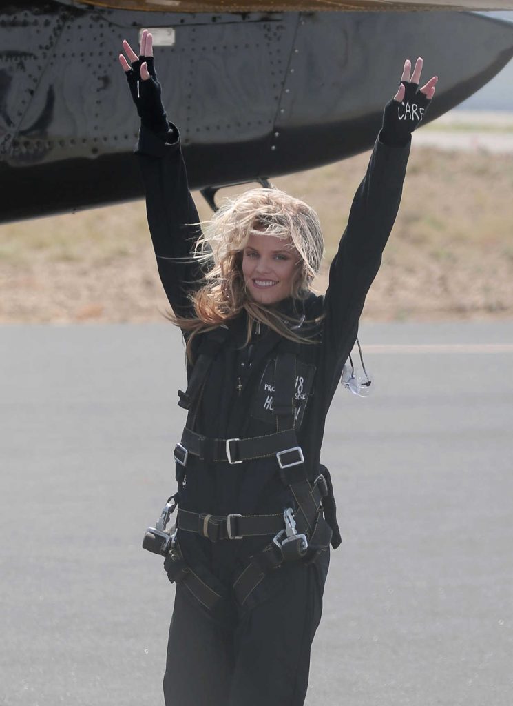 AnnaLynne McCord Skydives for Her Charity Together1Heart in Santa Barbara 08/20/2016-4