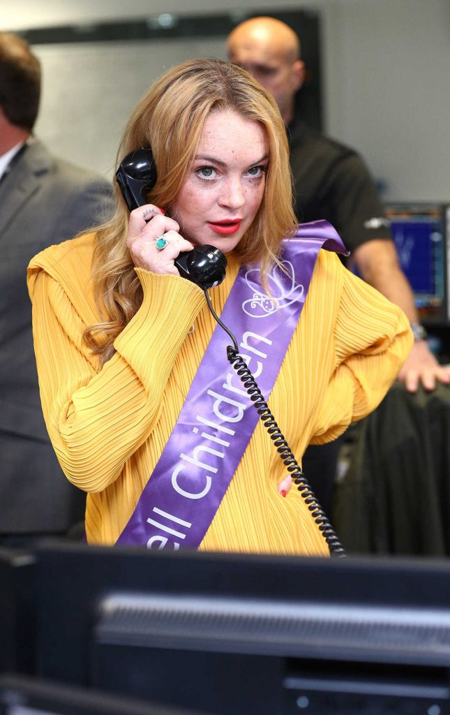 Lindsay Lohan at the BGC Annual Global Charity Day at the Canary Wharf in London 09/12/2016-3