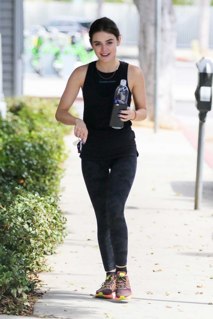 Lucy Hale Arrives to the Gym in Los Angeles 09/27/2016-2