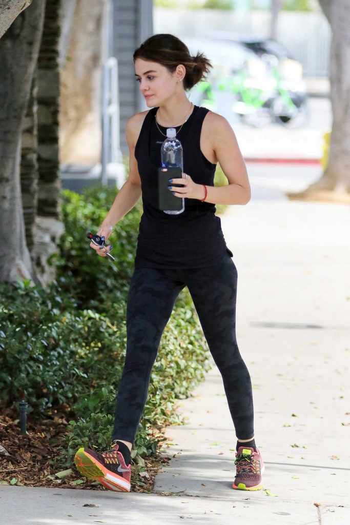 Lucy Hale Arrives to the Gym in Los Angeles 09/27/2016-3