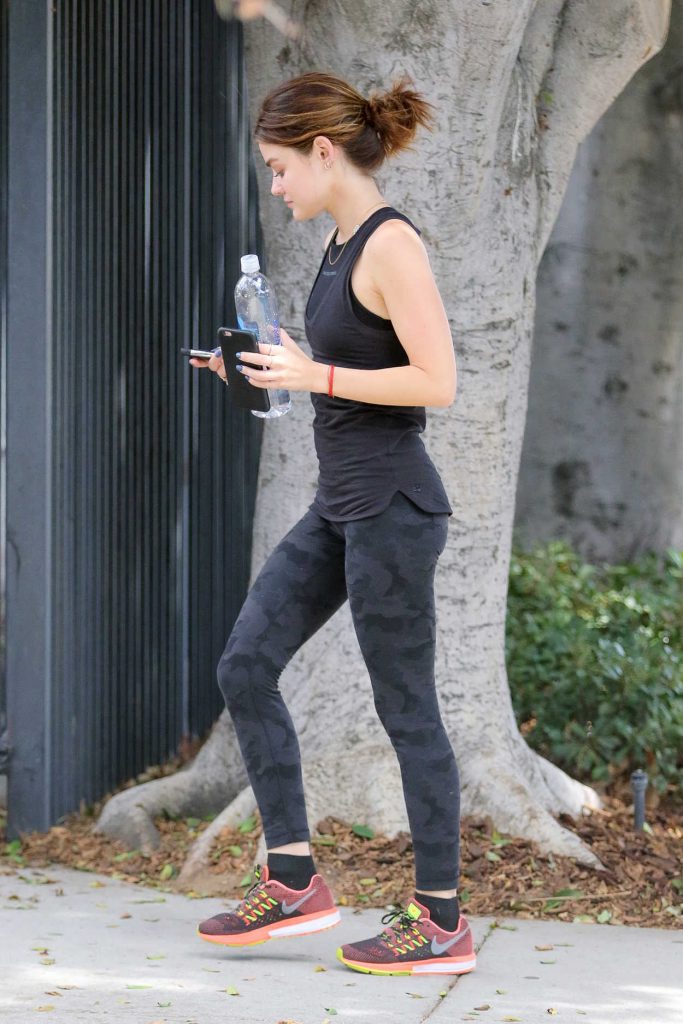 Lucy Hale Arrives to the Gym in Los Angeles 09/27/2016-5