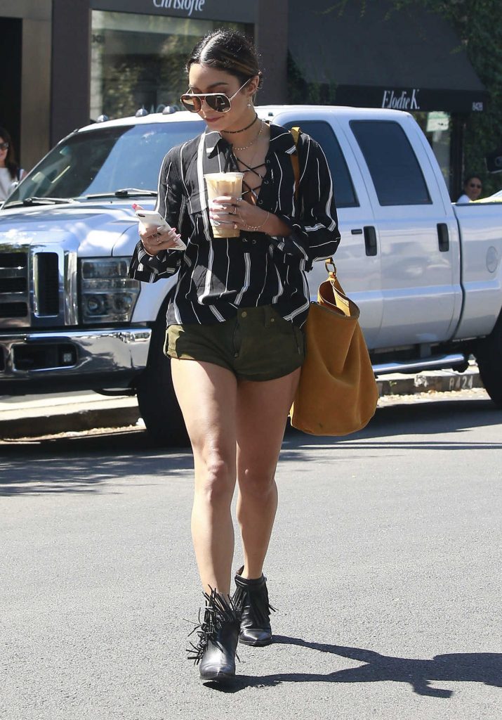 Vanessa Hudgens Gets an Iced Coffee in West Hollywood 09/15/2016-3