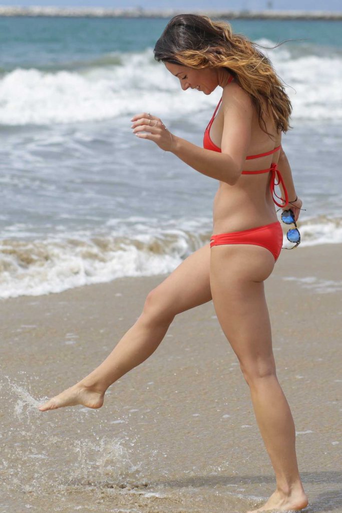 Victoria Brown in a Red Bikini in Los Angeles 09/13/2016-3