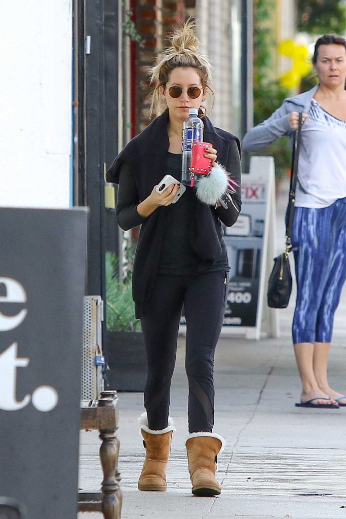 Ashley Tisdale Leaves a Pilates Class in Los Angeles 10/17/2016-2