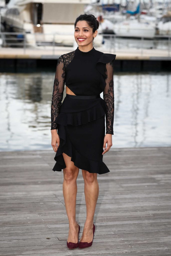 Freida Pinto at the Guerrilla Photocall in Cannes 10/17/2016-1