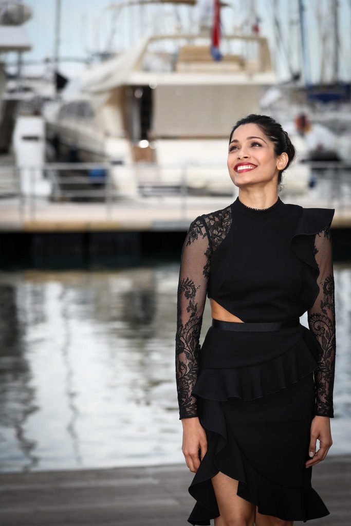 Freida Pinto at the Guerrilla Photocall in Cannes 10/17/2016-4