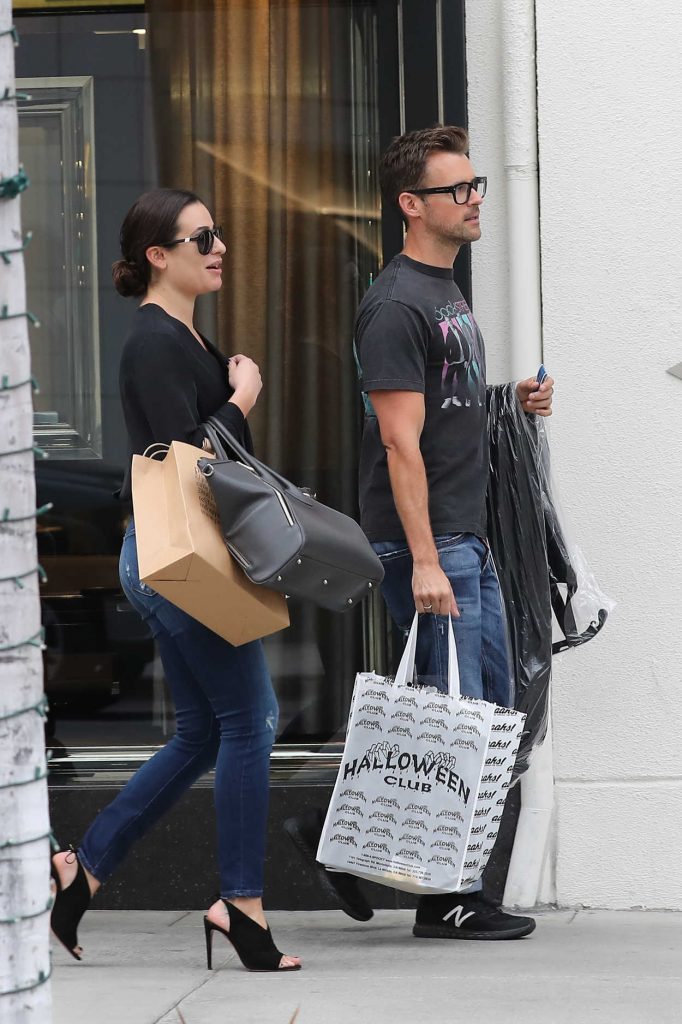 Lea Michele Goes on a Shopping Spree in Beverly Hills With Robert Buckley 10/27/2016-4