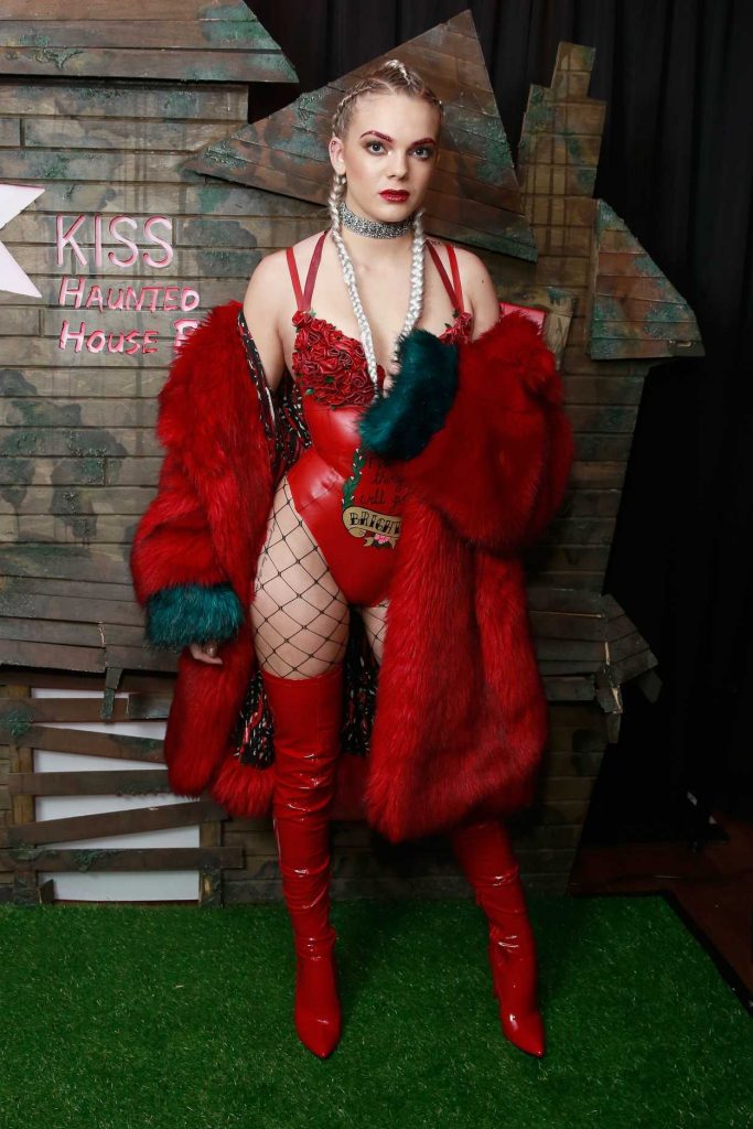 Louisa Johnson at the Kiss Haunted House Party in London 10/27/2016-1