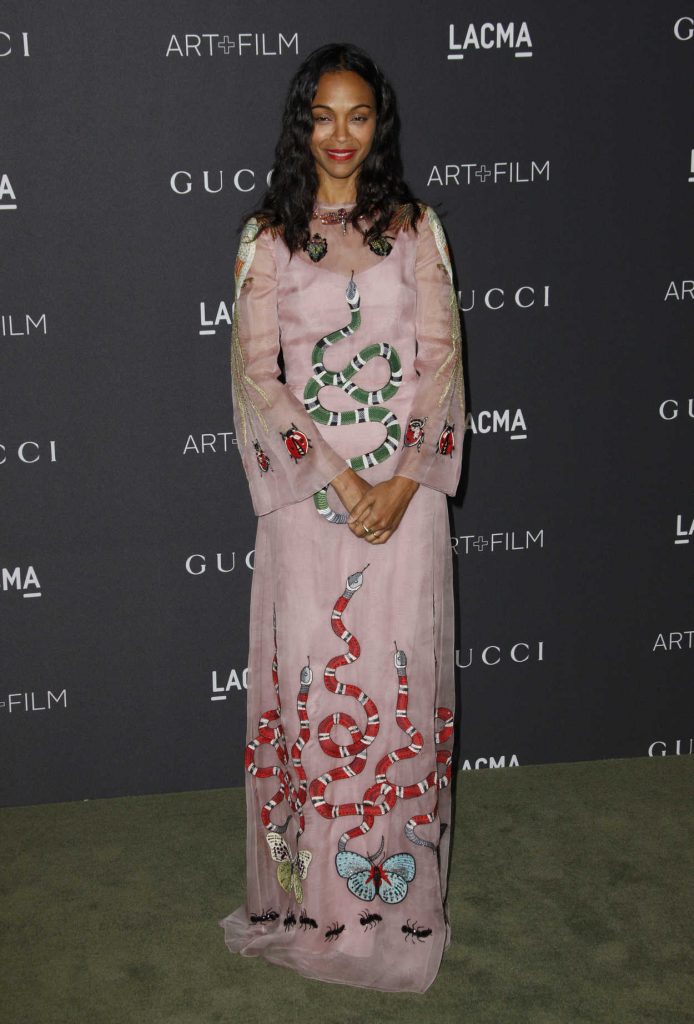 Zoe Saldana at the LACMA Art and Film Gala in Los Angeles 10/29/2016-2