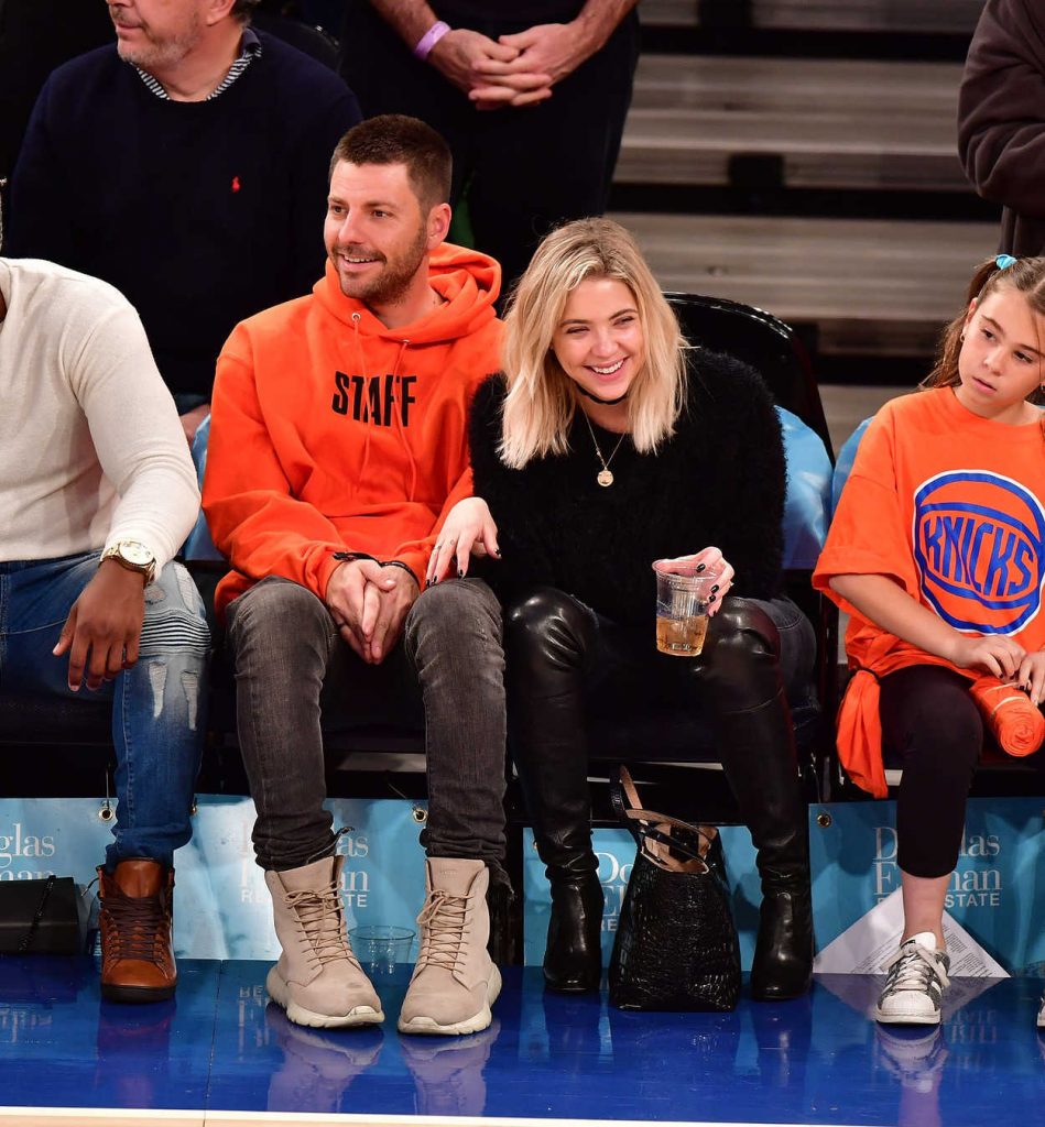 Ashley Benson Attends Charlotte Hornets Vs. New York Knicks Game in New York City 11/25/2016-5