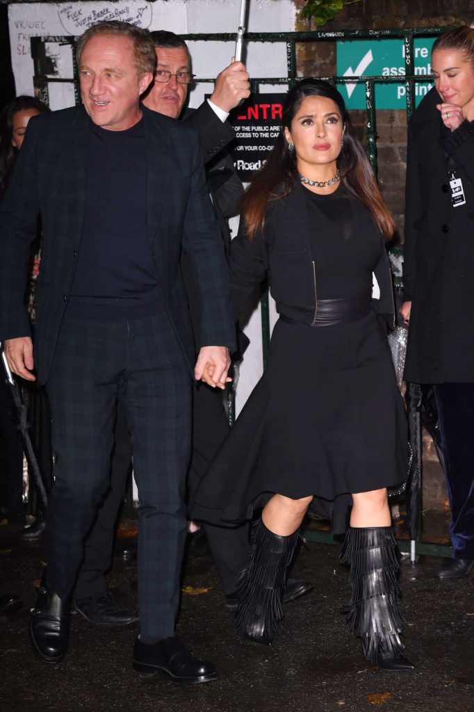 Salma Hayek at the Stella McCartney Resort and Menswear Collections Launch at Abbey Road Studios in London 11/10/2016-3