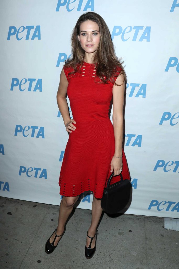 Lyndsy Fonseca at Opening Night of PETA's Naked Ambition Exhibit in Los Angeles 12/05/2016-1