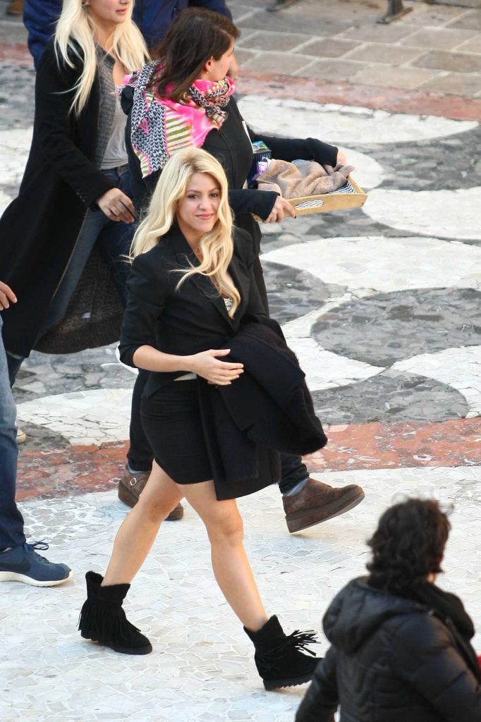 Shakira Filming an Advert in Vilanova, Barcelona 11/30/2016-3