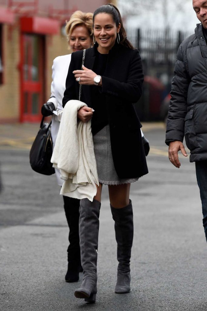 Ana Ivanovic Arrives at Old Trafford in Manchester 12/30/2016-1
