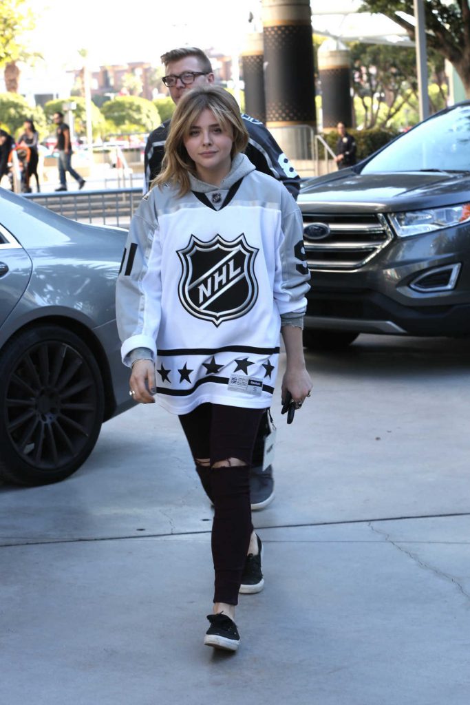 Chloe Moretz Was Seen at the Staples Center in Los Angeles 01/29/2017-2