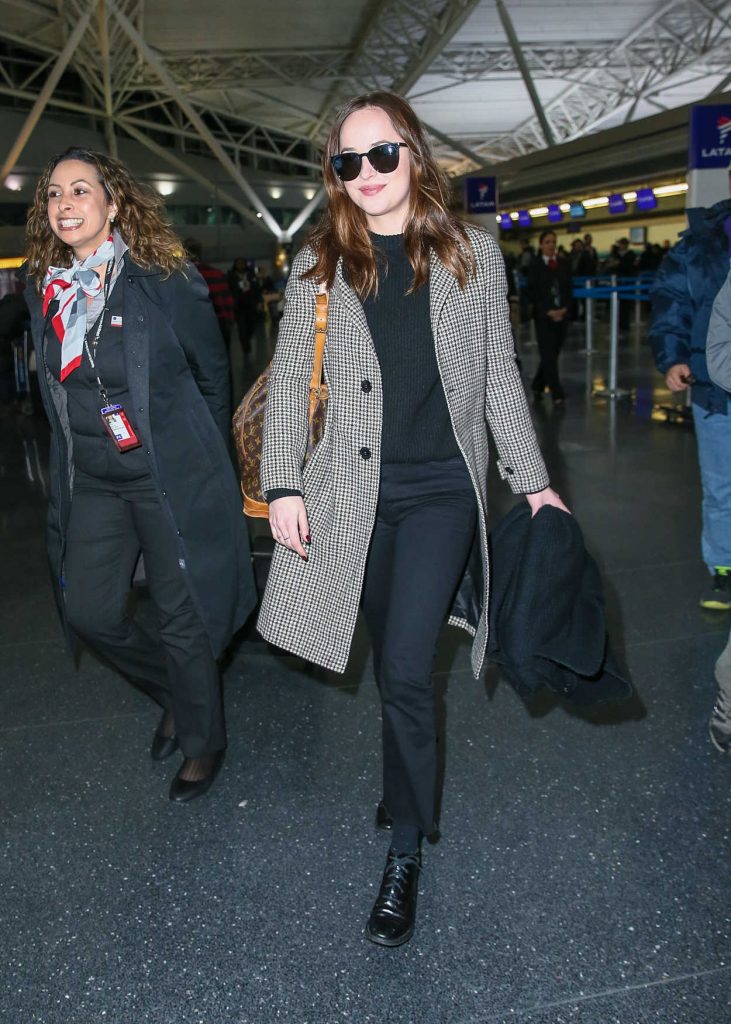 Dakota Johnson at JFK Airport in New York City 01/29/2017-2