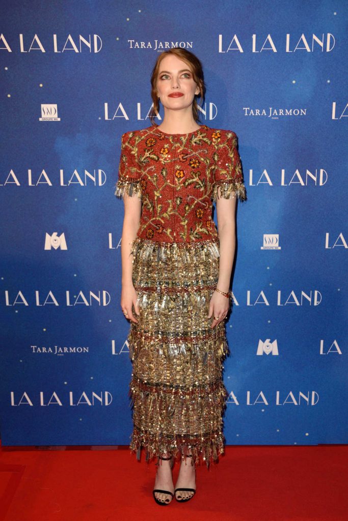 Emma Stone at the La La Land Premiere in Paris 01/10/2017-1
