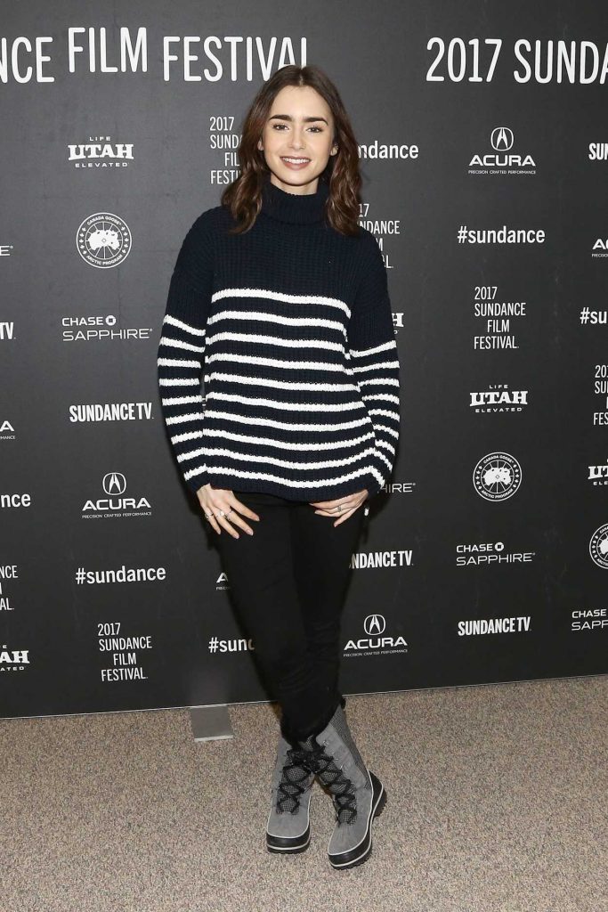 Lily Collins at the To The Bone Premiere During the 2017 Sundance Film Festival in Park City 01/22/2017-1