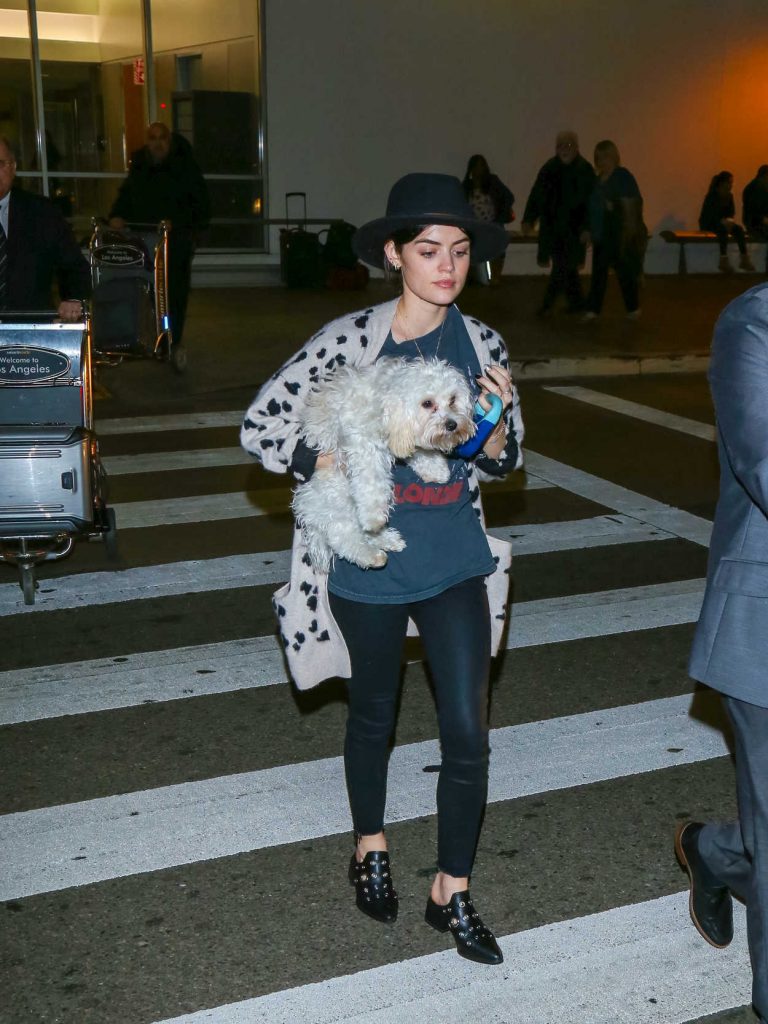 Lucy Hale at LAX Airport in Los Angeles 01/01/2017-1