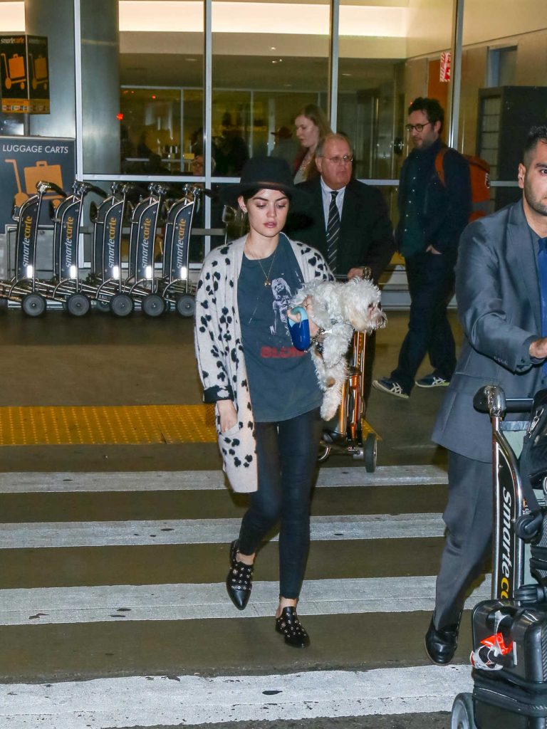 Lucy Hale at LAX Airport in Los Angeles 01/01/2017-3