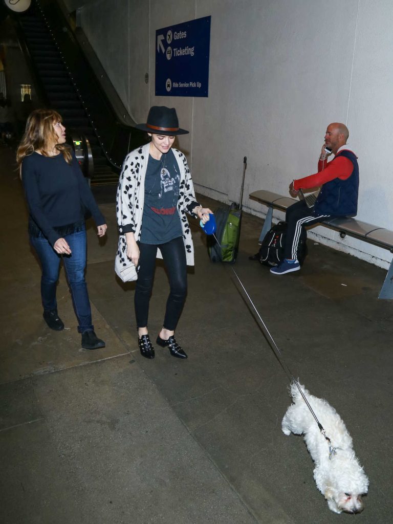 Lucy Hale at LAX Airport in Los Angeles 01/01/2017-5