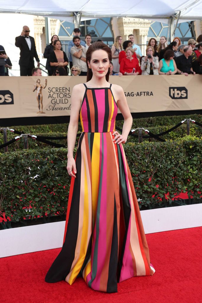 Michelle Dockery at the 23rd Annual Screen Actors Guild Awards in Los Angeles 01/29/2017-1