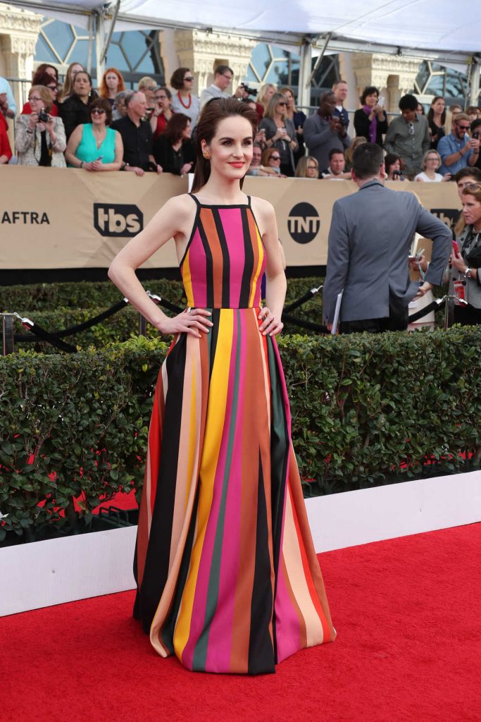 Michelle Dockery at the 23rd Annual Screen Actors Guild Awards in Los Angeles 01/29/2017-4