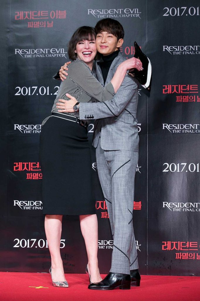 Milla Jovovich at the Resident Evil: The Final Chapter Press Conference in Seoul 01/13/2017-3