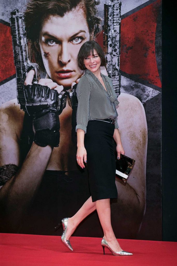 Milla Jovovich at the Resident Evil: The Final Chapter Press Conference in Seoul 01/13/2017-5