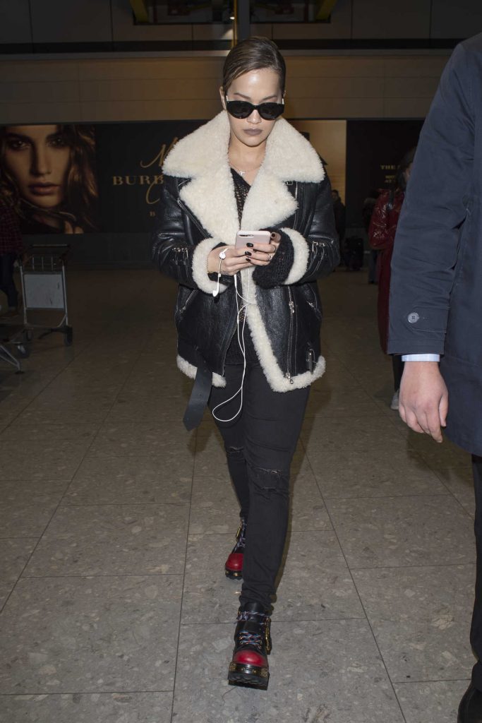 Rita Ora Arrives at Heathrow Airport in London 01/21/2017-3