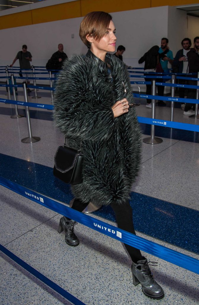 Ruby Rose at LAX Airport in Los Angeles 01/04/2017-5