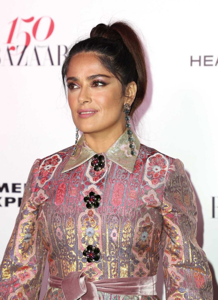 Salma Hayek at the Harper's BAZAAR Celebration of the 150 Most Fashionable Women in West Hollywood 01/27/2017-3