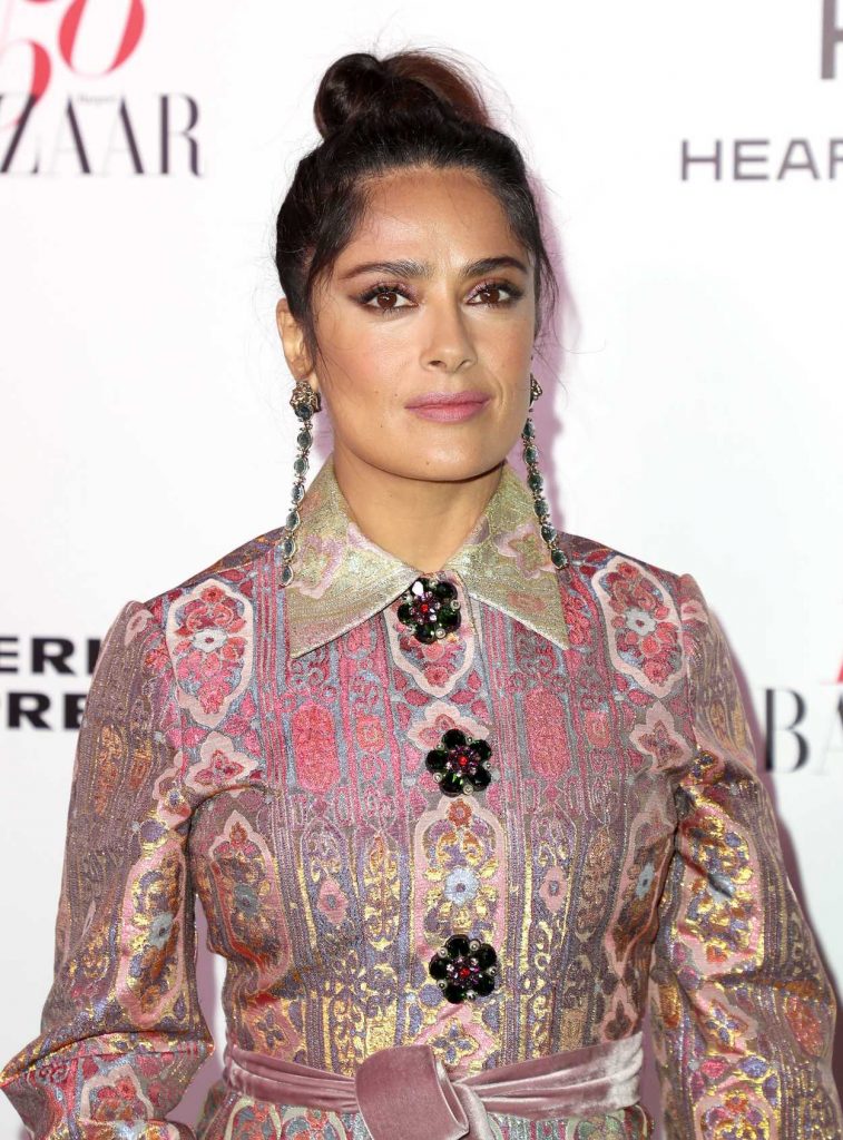 Salma Hayek at the Harper's BAZAAR Celebration of the 150 Most Fashionable Women in West Hollywood 01/27/2017-4