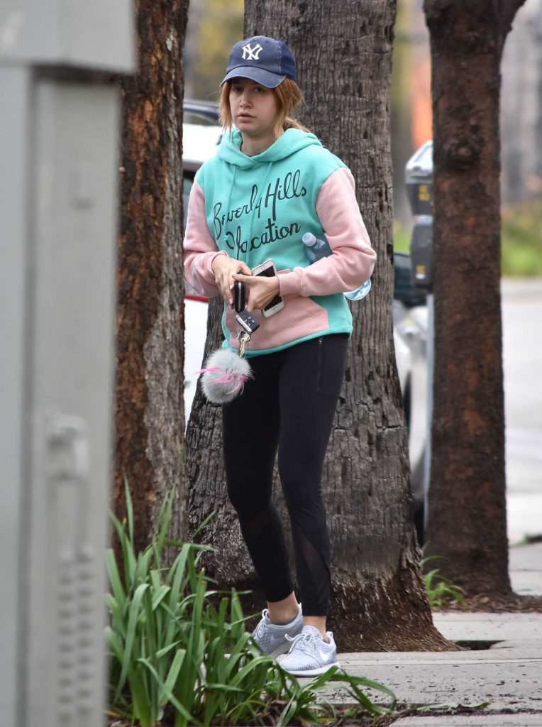 Ashley Tisdale Leaves the Gym in Studio City 02/07/2017-4