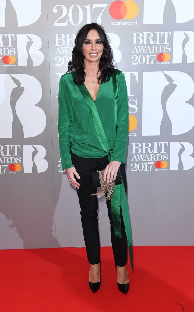 Christine Bleakley at the Brit Awards at O2 Arena in London 02/22/2017-1