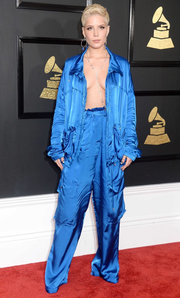 Halsey at the 59th Grammy Awards in Los Angeles 02/12/2017-1