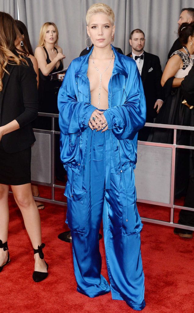 Halsey at the 59th Grammy Awards in Los Angeles 02/12/2017-3