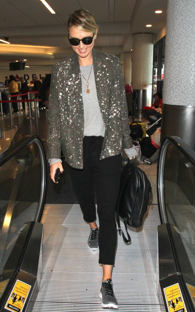 Maria Sharapova at LAX Airport in Los Angeles 02/08/2017-3