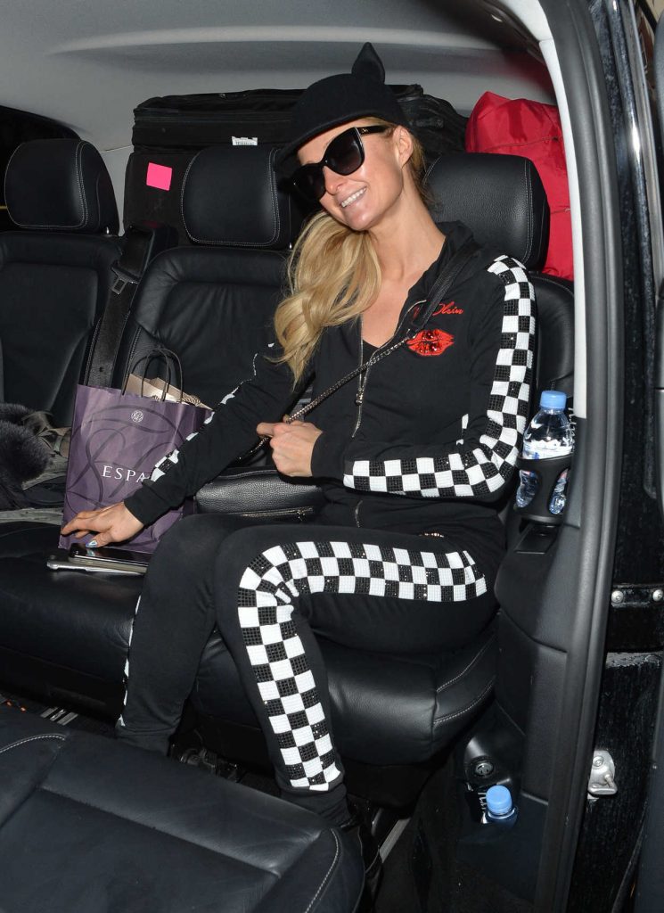 Paris Hilton at Heathrow Airport in London 01/30/2017-5