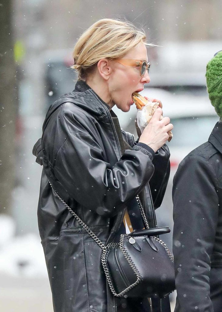 Cate Blanchett Eats a Sandwich Out in New York City 03/18/2017-1