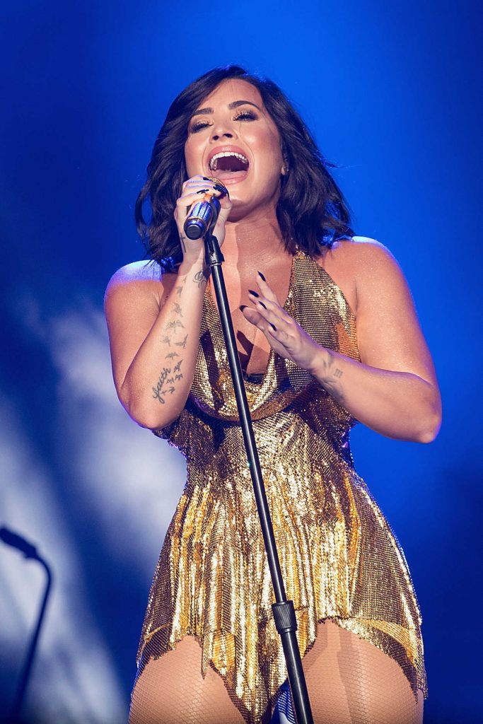 Demi Lovato Performes at BeautyKind Unites Concert in Arlington 03/25/2017-4