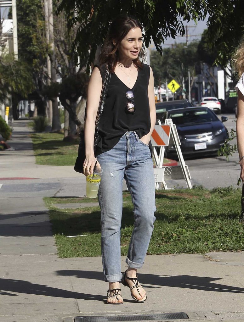 Lily Collins Was Seen With Her Mom Out in West Hollywood 03/16/2017-2