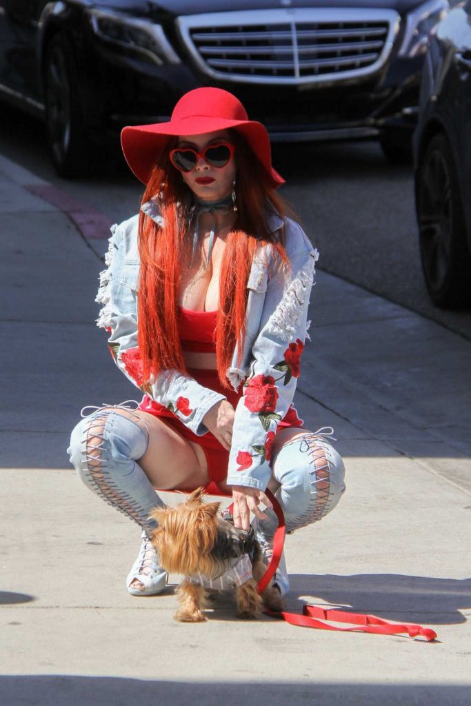 Phoebe Price Was Seen With Her Dog Out in Beverly Hills 03/29/2017-5